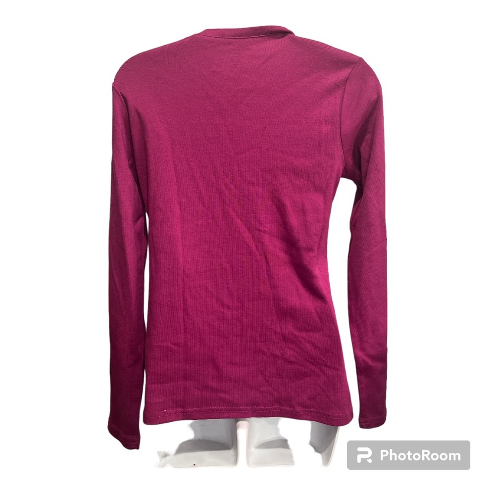 Tommy Hilfger long sleeve top In Raspberry. Size medium - Picture 2 of 15